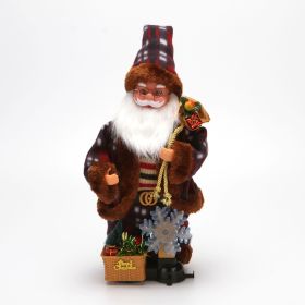 With creative electric Santa Claus toys children gifts