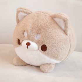 Lovely Soft Cute Round Roll Puppy Plush Toy Pillow